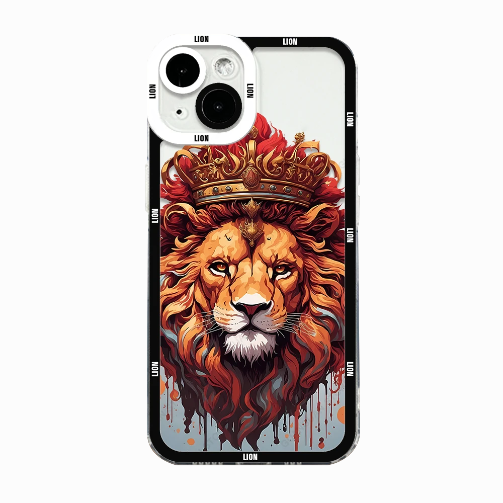 iPhone Case Soft Silicon Lion 01
