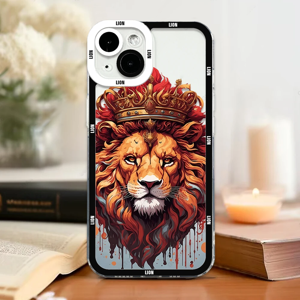 iPhone Case Soft Silicon Lion 01