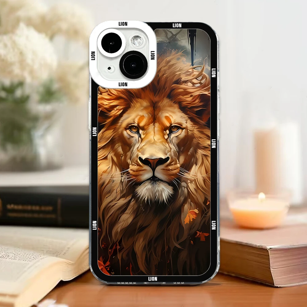 iPhone Case Soft Silicon Lion 07