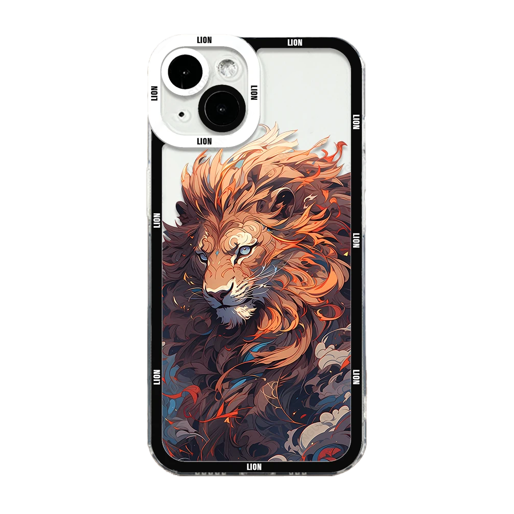 iPhone Case Soft Silicon Lion 03