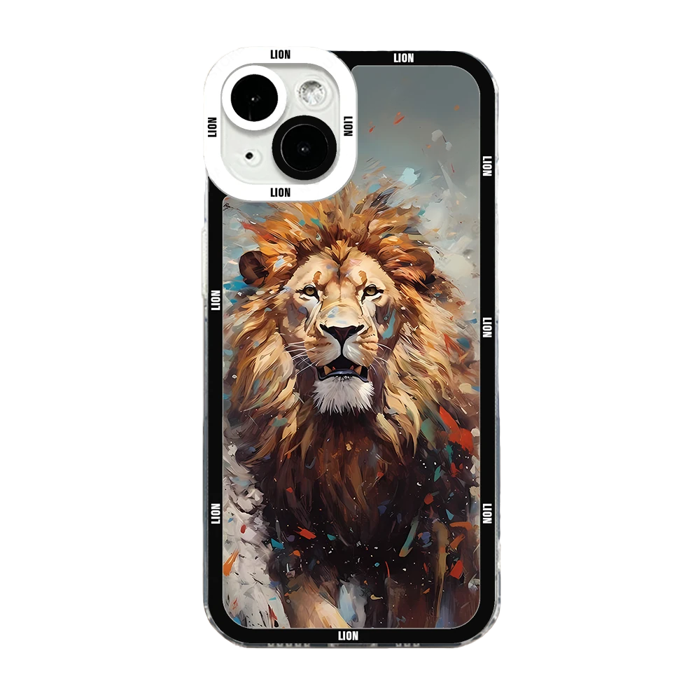 iPhone Case Soft Silicon Lion 05