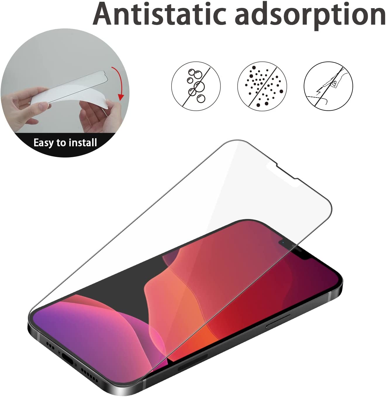 Full Coverage Tempered Glass Screen Protector (3pcs)