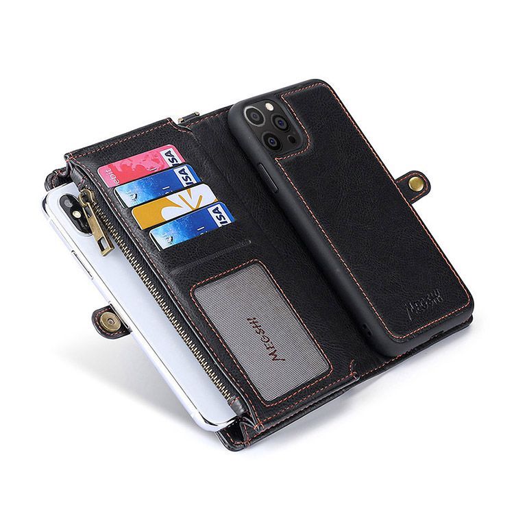 2 in 1 Folio Detachable Magnetic Wallet Phone Case