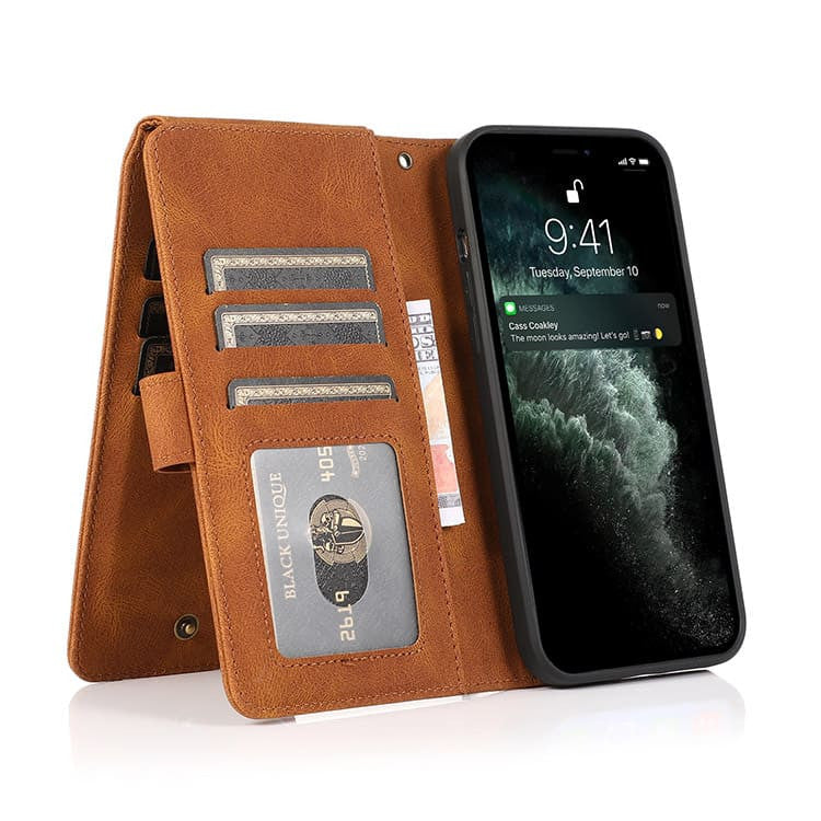 Vintage Leather Flip Wallet Phone Case