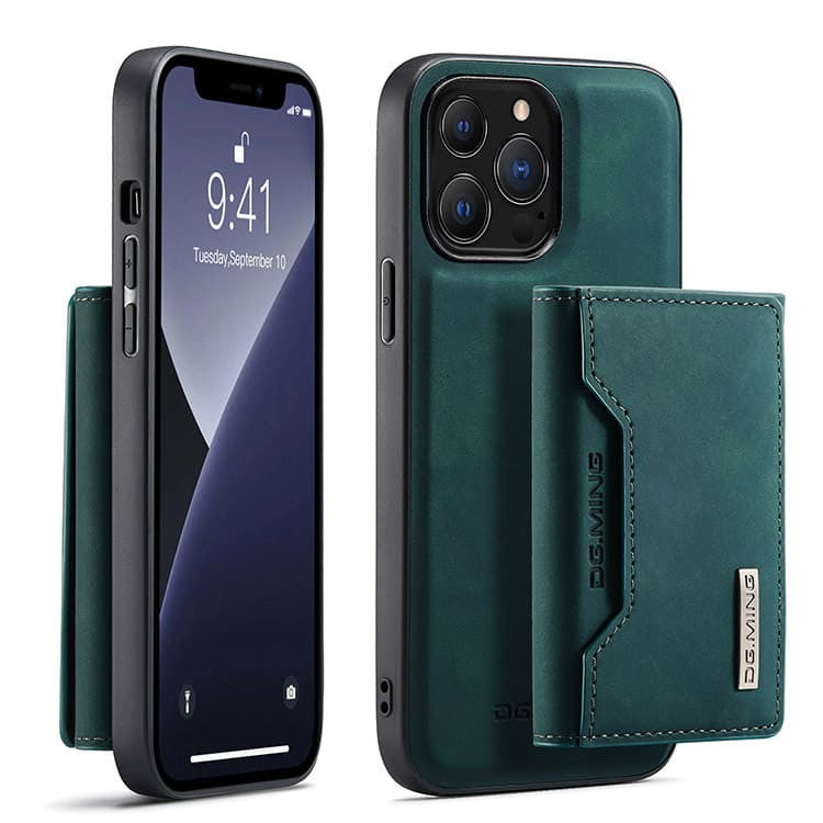 Magnetic 2 in1 Wallet Phone Case - Tri Fold 8 Card Slots Cash Pocket
