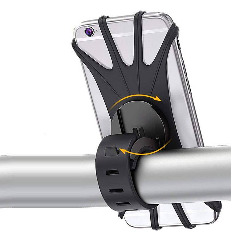 Bike Phone Mount - Universal 360° Rotation Motorcycle Phone Mount Handlebar Silicone Cell Phone Holder